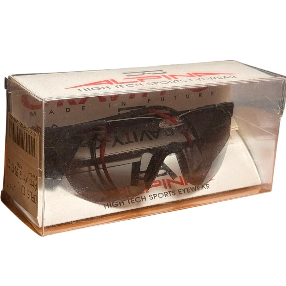 Vintage Alpina Opus IV L Sports Sunglasses Made in Germany NOS Shield Wrap